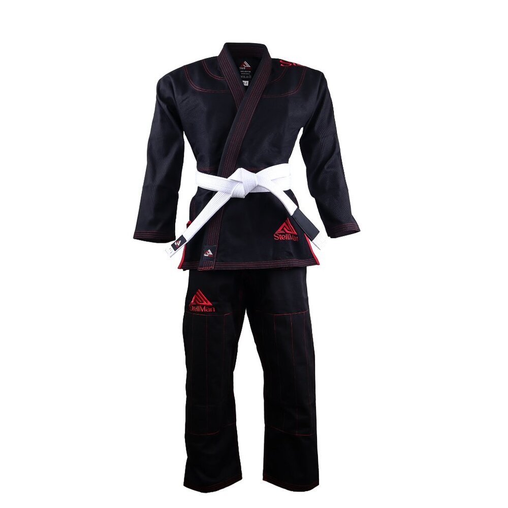 Stellman Core Black Men BJJ Gi Brazilian Jiu Jitsu Martial Arts Athlete Gi NEW
